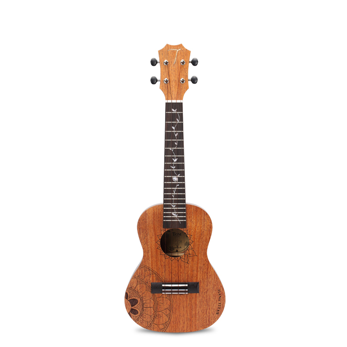 TOM Sunflower Family Peach Blossom Hearts Wood Veneer Jukri 23 inch small guitar Ukli Lie 26 inch