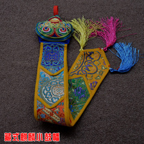 Buddha Hall Tibetan-style store layout Tibetan Buddhism auspicious unicorn protector tambourine Buddha treasure streamers Small hanging streamers hanging ornaments