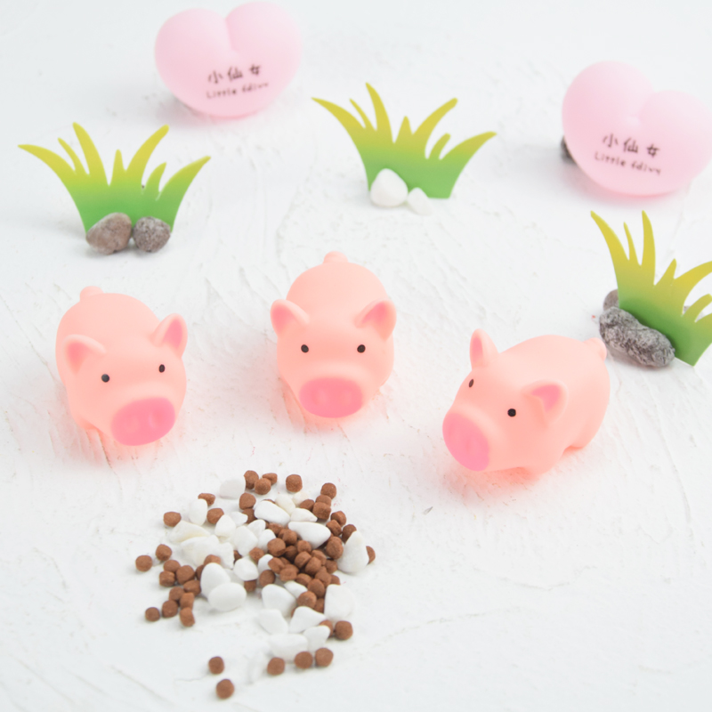 Trang trí bánh sinh nhật in net thức ăn màu đỏ thức ăn cho lợn dễ thương phim hoạt hình con lợn nướng món tráng miệng trang trí bàn - Trang trí nội thất cách trang trí phòng khách nhà vuông