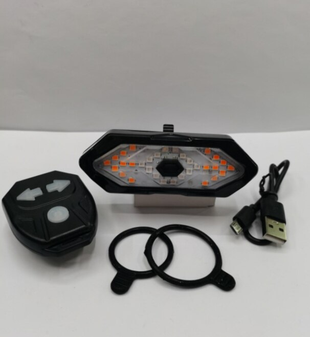 Self-bike wireless remote control corner turning direction tail light mountain horn warning night riding charging remote taillights-Taobao
