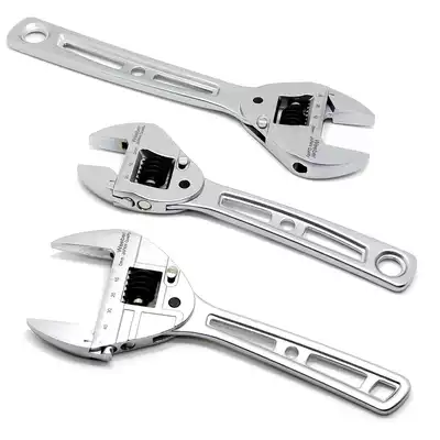 Weeber Japan Weiyi imported ratchet adjustable wrench fast return large opening 8 inch 10 inch 50mm alloy
