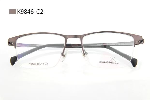 Kính KANGAROO / Kangaroo gọng kính siêu sáng kim loại gương cận thị phân cực 3D clip nhìn đêm kính K9846 - Kính kính mát nam