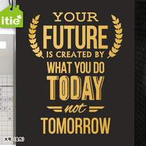 itie love stickers wall stickers Living room sofa background TV wall company office Inspirational English-Thinking about the future
