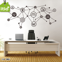 itie love Stickers Wall Stickers Living room sofa background TV wall Company office business icons-Get success