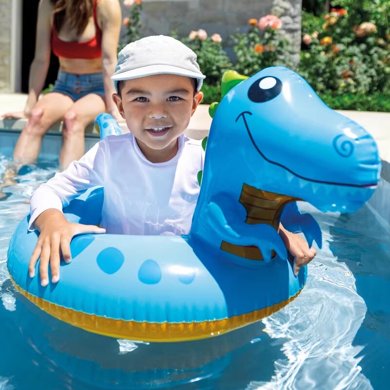 Intex Thickened Animal Float Ring Children's Swimming Ring Lifebuoy Baby Underarm Ring Water Play Toy 3-6-12 Years Old