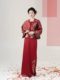 喜至庆来织造司原创新中式改良妆花方领对襟衫直筒半身裙订婚礼服