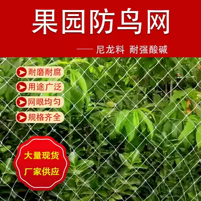 Orchard anti-bird net fruit tree tree-Proof net for bird-proof net balcony fish pond nylon outdoor bird-proof artifact