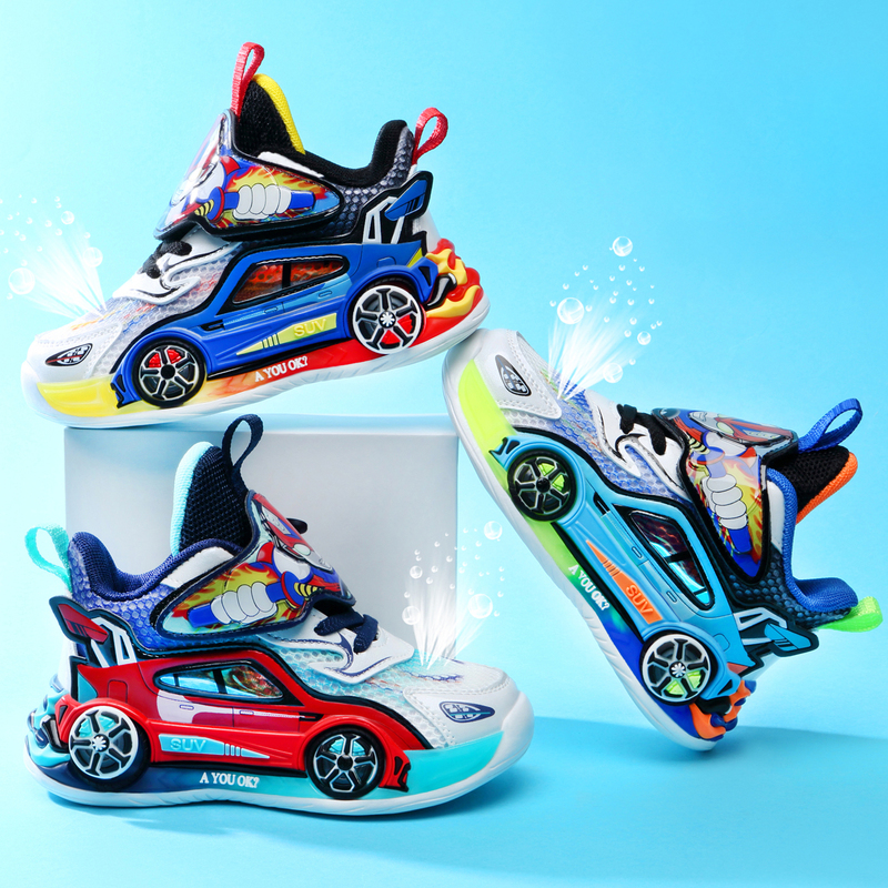 Ultraman Genuine 2026 Summer New Mesh Sneakers with Lights for Boys, Cool Car-Themed Children's Shoes Ultraman Genuine 2026 Summer New Mesh Sneakers with Lights for Boys, Cool Car-Themed Children's Shoes