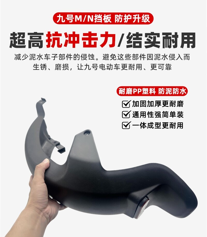 Suitable for Ninebot Mzmix Nzmix Series Original Rear Fender, Rear Wheel Splash Guard, Thickened Pp Parts Accessories
