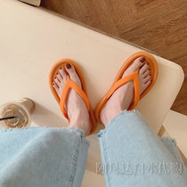 Japan Japanese gp couple flip-flops ins tide non-slip thick bottom sandwich foot sandals female net red beach shoes male