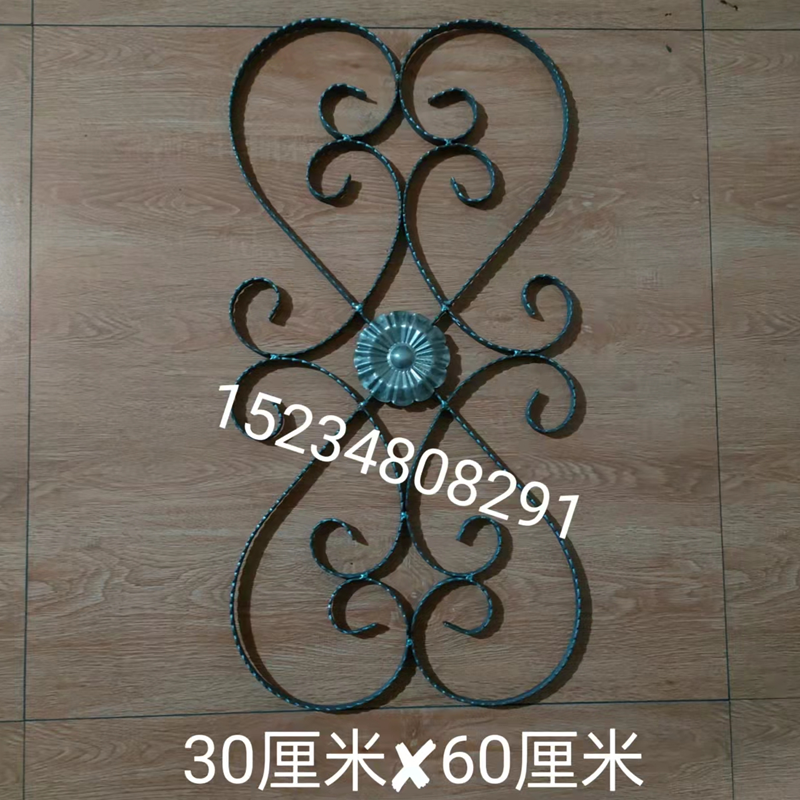 Iron flower pieces wrought iron forged iron gate flower column flower guardrail curved flower railing easy to weld customizable door decoration