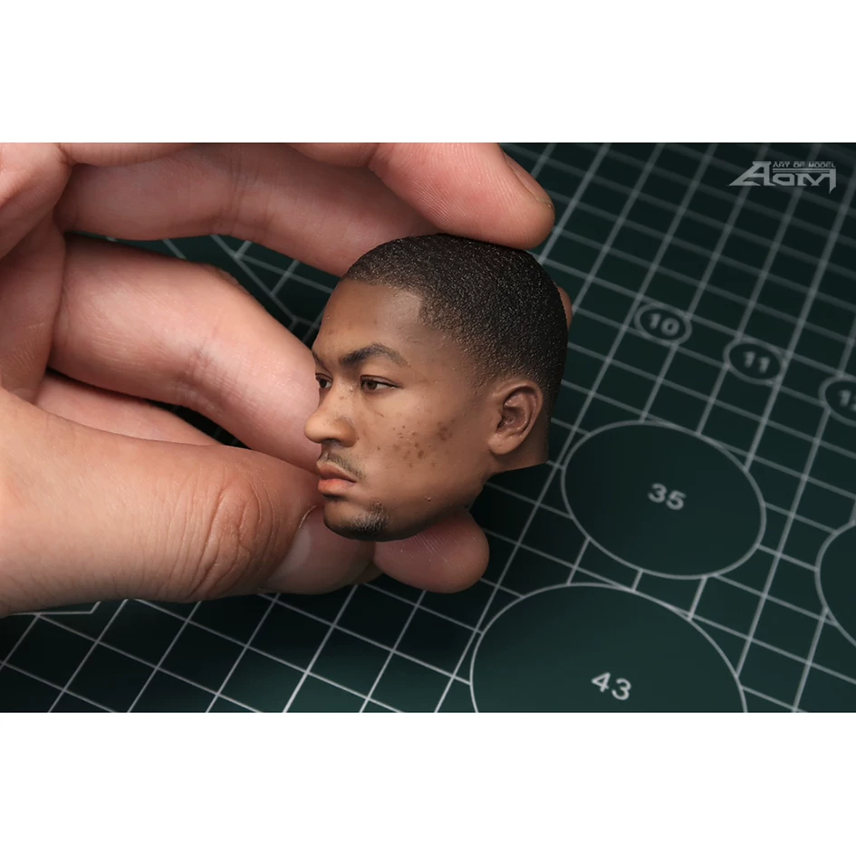[Дополнительная оплата] Голова скульптуры Derrick Rose в спокойном pro-painted стиле 1/6