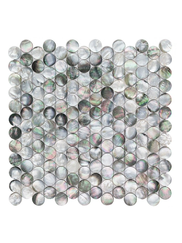 Натуральные фриляристые круги черная бабочка черная мозаичная мозаичная плит