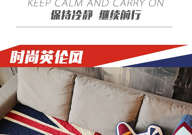 Union Jack sofa sofa bông đệm xuất khẩu sang Hàn Quốc handmade chăn giặt khăn sofa đệm nỗi nhớ retro - Ghế đệm / đệm Sofa