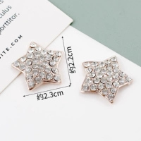 G-13-23 пряжка с пятиконечной звездой и бриллиантами из горного хрусталя