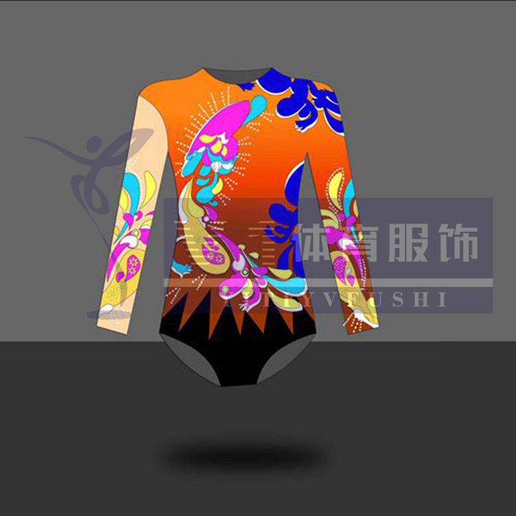 Students' mass competitive aerobics aerobics competition clothing conjoined athletics group gymnastics student art examination clothing