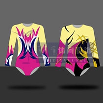 Student Competitive Fitness Gymnastics Suit Students Art gymnastics suit Volkswagen skills bodybuilding Bodysuit Conjoined