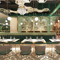 Theme restaurant physical shop decoration design Restaurant hot pot restaurant design bar hotel decoration design renderings