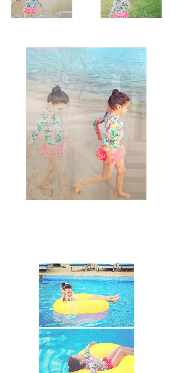 Đồ bơi cho bé gái Đồ bơi chia tay Công chúa Váy dài tay Sun Girl Baby Baby Đồ bơi Hàn Quốc - Bộ đồ bơi của Kid đồ bơi trẻ em nữ 12 tuổi