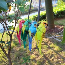 Simulation mini foam parrot feather bird decoration bird foam home decoration window gardening props