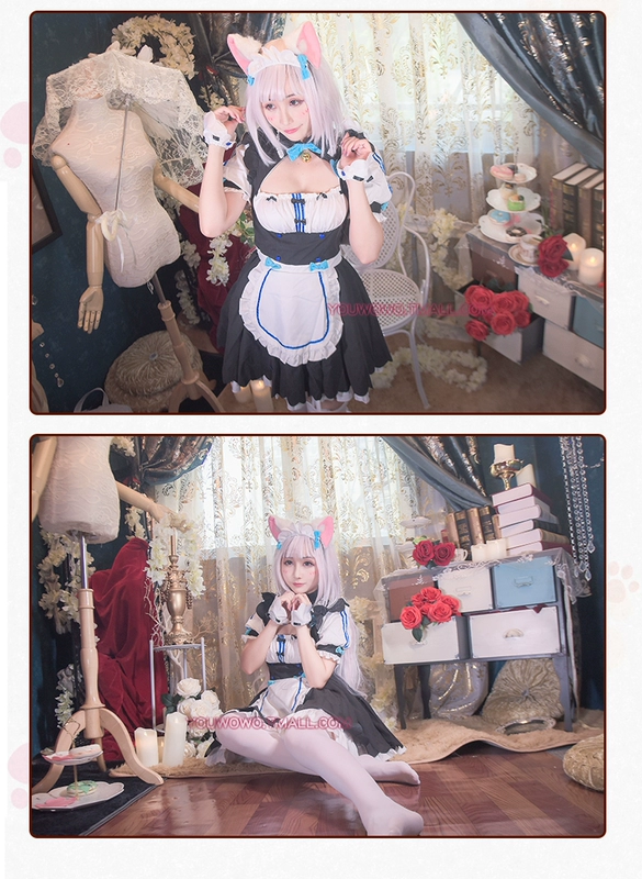 Spot Uwowo Youwowo Chocolate và Vanilla Maid Cosplay Trang phục Vanilla Cos đồ cosplay