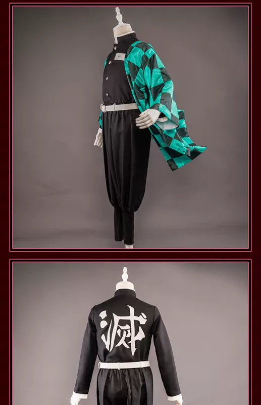 Spot Uwowo Yuwowo Demon Slayer: Kimetsu no Yaiba Kamado Tanjiro cos trọn bộ cosplay Haori hoạt hình Nhật Bản