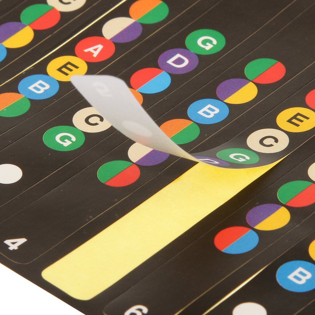 Notation scale stickers beginners self-study stickers guitar beginner stickers digital fingerboard stickers