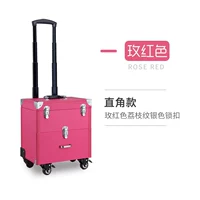 Розовая красная серебряная замка прямой угол