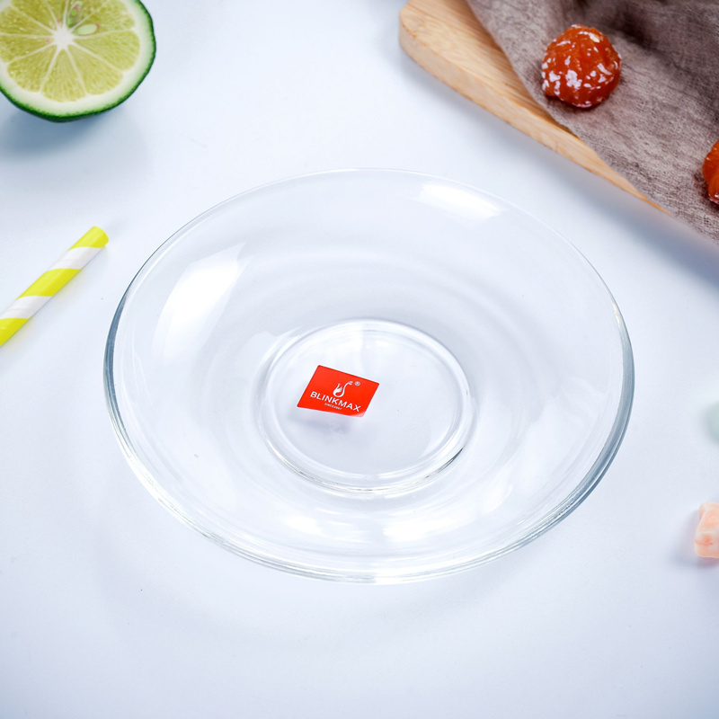 Crystal glass Candy Fruit Plate Small Fruits Pan Fruit Dish Delicate Eurostyle Transparent Saucer Glass Pan Water Fruit Tray