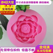 Khuôn xà phòng làm bằng tay hình hoa sen Khuôn silicone fondant DIY nướng bánh trang trí Sôcôla đất sét Khuôn Epoxy