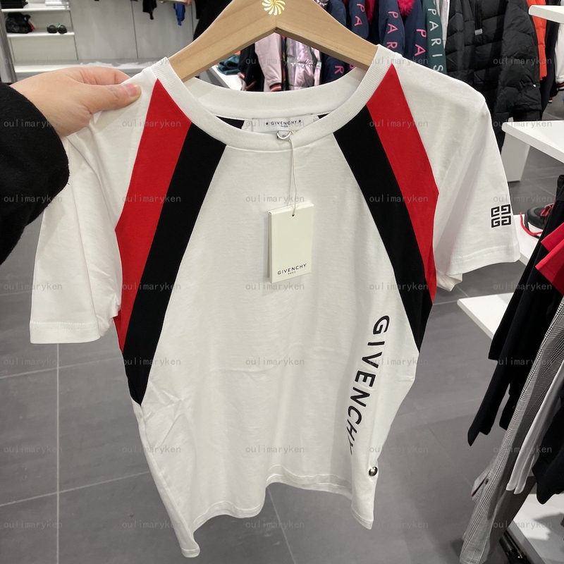 Italian Outlet Givenchy Boys' Crew Neck Short-Sleeve T-Shirt, White, 12Y, 12 Years Old