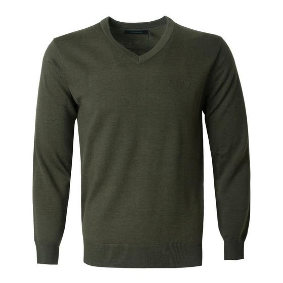 London Fog/London Fog Counter genuine fashion men's pure wool V -neck repair sweater LW15KS201