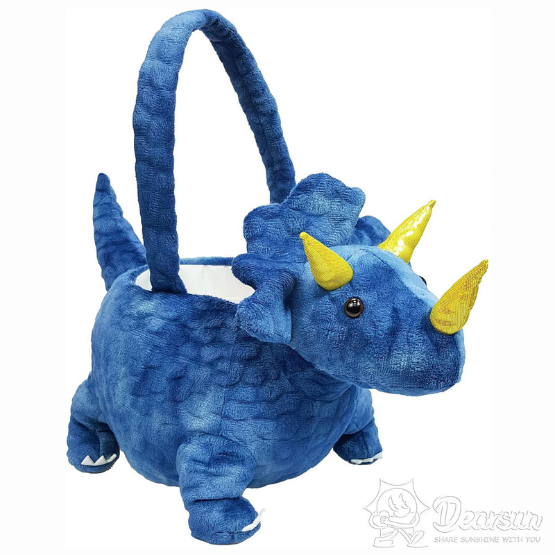 Halloween Easter Dinosaur Candy Egg Tote Basket Children's Day Gift Plush 3D Tote Bag Cosplay
