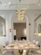 Versace Italian Light Luxury Style Suitable for Versace La Greca Imported Crystal Chandelier Dining Room Island Bench Strip Light