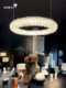 Italian Accessible Luxury Imported Natural Crystal Chandelier Bedroom Restaurant Classy French Style Living Room Main Light Ring Chandelier