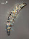 Italian-Style Light Luxury Artistic Colorful K9 Crystal Butterfly Decorative Lighting Wall-Mounted Bedroom Living Room Creative Crescent Wall Lamp