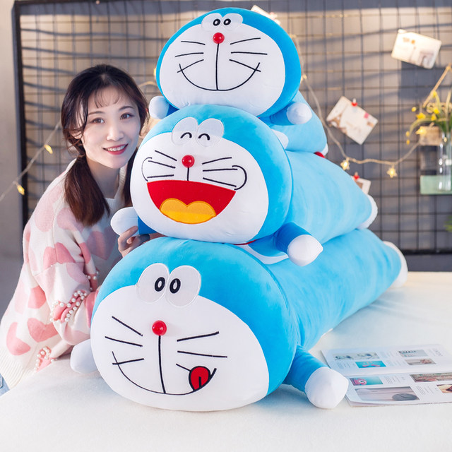 Doraemon Doll Ding Dong Cat ນອນໝອກສີຟ້າຜູ້ຊາຍໄຂມັນ Plush Toy Rag Doll ຂອງຂວັນວັນເກີດຂອງເດັກນ້ອຍສໍາລັບແມ່ຍິງ