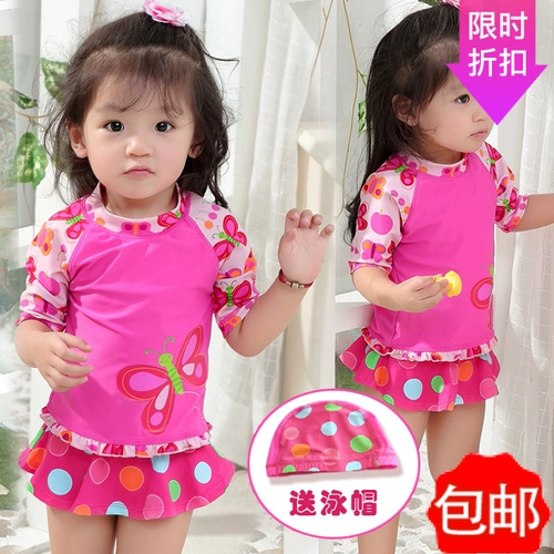 Детский раздельный милый купальник для раннего возраста