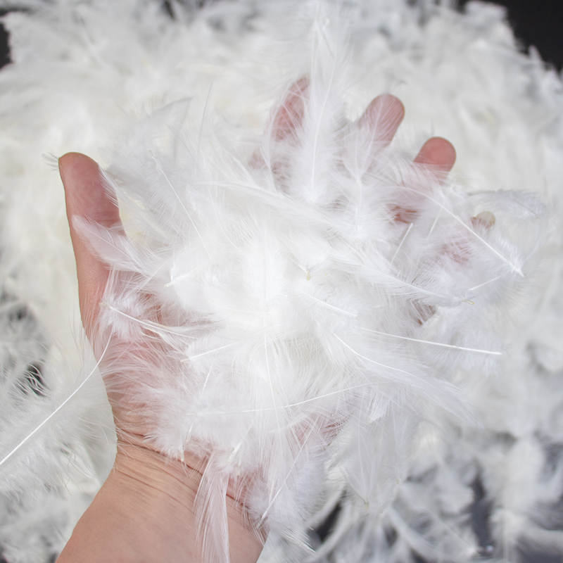 About 2-4inch Bulk Necklace White Feather Clothing Accessories Pendant Accessories DIY Natural Small Feather Chicken Feathers