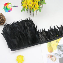  Feather edge traditional fish float old-fashioned goose feather goose feather down jacket female short torn floating cloth edge feather lace