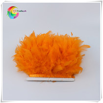 Full diy accessories white fire chip turkey feather bag cloth strip cloth belt clothing accessories Orange