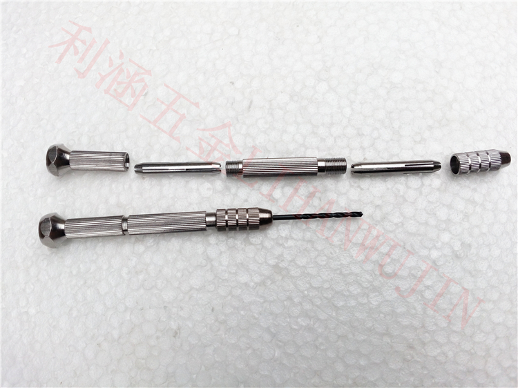 Khoan tay nhỏ khoan hổ phách sáp ong sáp óc chó mô hình wenwan mắt khoan lỗ công cụ khoan tay