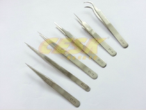 Density stainless steel tweezers anti-static tweezers repair clip tip elbow ST-10 11 12 13 14 1