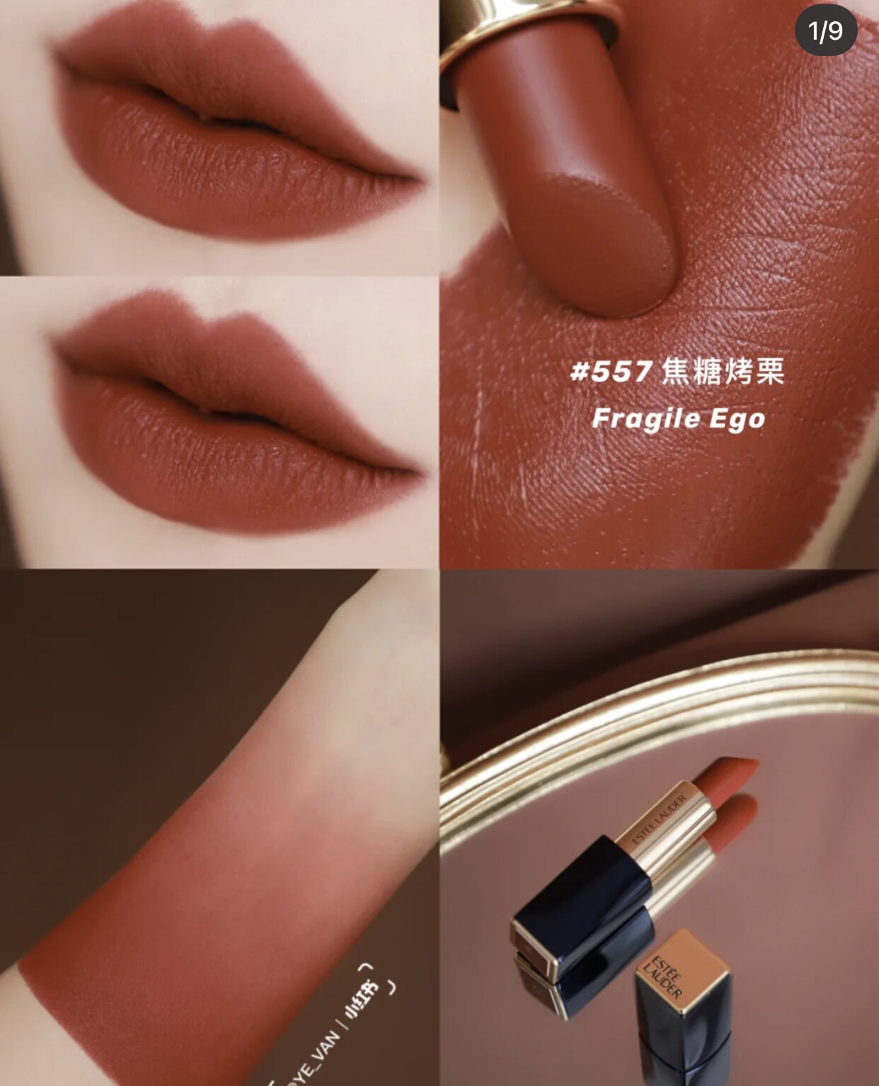 (sun) elegant poetry Landette admiring lip glaze 307333 lip balm bean paste color 420314 poplar plum 557567