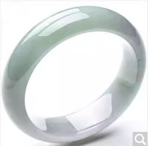 Natural Laokeng Jade A-grade sealing wax bracelet Burmese bracelet light green jade bracelet floating green jade for women