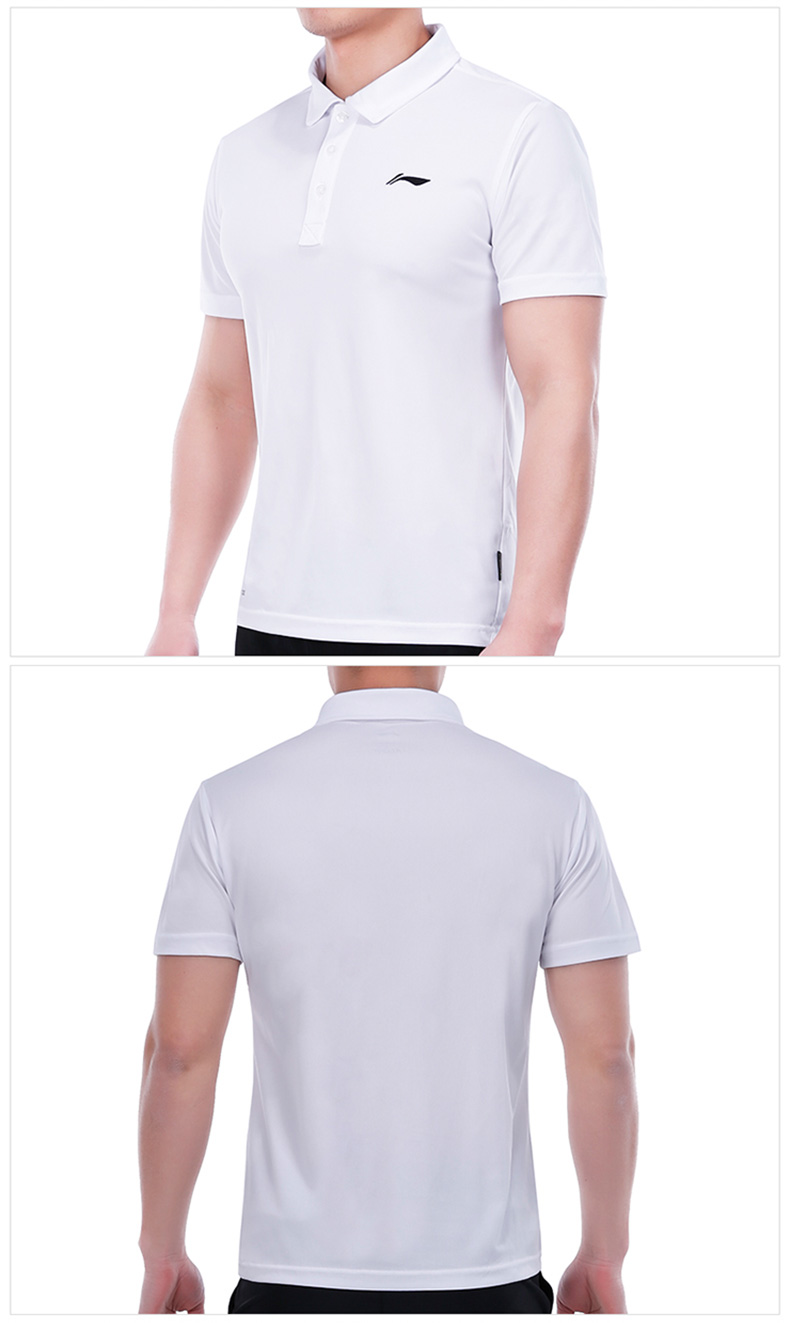 Li Ning ngắn tay của nam giới thể thao polo áo 2018 mùa hè thoáng khí mỏng giản dị ve áo t 桖 thể thao áo sơ mi nam quần áo polo tay dài