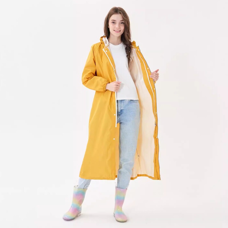 2026 New Adult Raincoat, Fashionable Men's and Women's Quick-Drying Hiking Long Waterproof Windbreaker Jacket, Korean Style Full-Body Rain Poncho