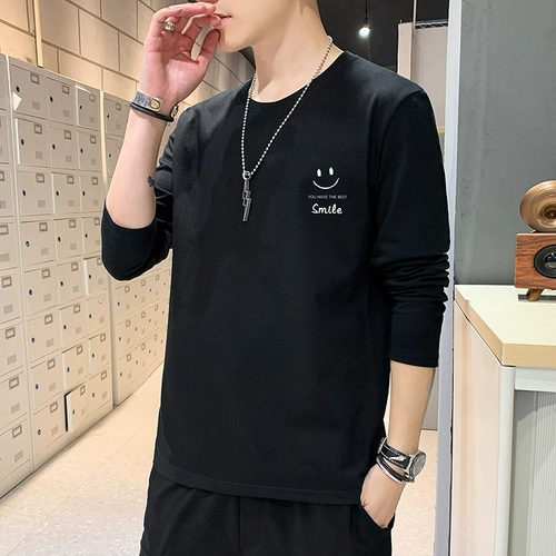 Весенний лонгслив для отдыха, трендовая приятная телу брендовая модная футболка, оверсайз