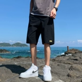 Мужские летние шорты для отдыха, трендовые дорожные дышащие легкие и тонкие спортивные штаны, в корейском стиле, оверсайз, свободный прямой крой