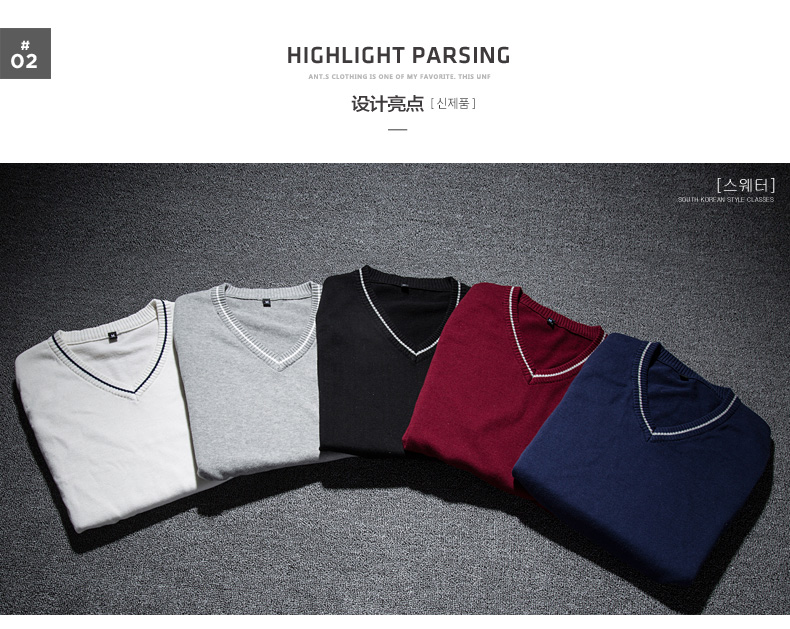 Mùa thu mỏng vest nam vest Hàn Quốc phiên bản của quần áo cotton V-Cổ tay áo len Slim áo len triều nam áo khoác